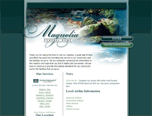 Tablet Screenshot of magnoliafuneralhome.com
